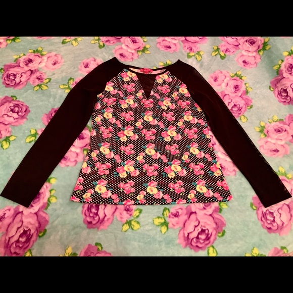 Betsey Johnson M Performance Lot Floral Top & Bra - Picture 5 of 8